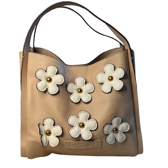 American Leather Co. Handbags - American Leather Co Auburn Petals Crossbody Macadamia White Floral OS Women Bag